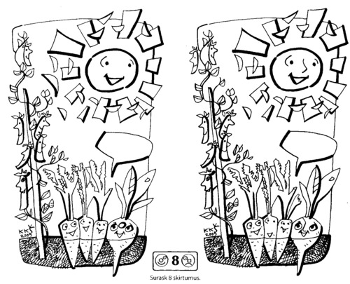 Cartoon: In the garden (medium) by Kestutis tagged kids,ecology,adventure,lithuania,kestutis,sun,garden,child,kind,education,kinder,children