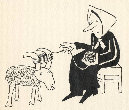 Cartoon: No words (medium) by Kestutis tagged lithuania,kestutis,sheep