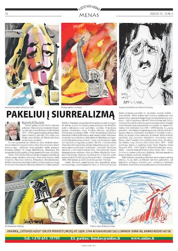 Cartoon: ON THE WAY TO SURREALISM (medium) by Kestutis tagged way,surrealism,art,kunst,kestutis,lithuania,dada,postcard