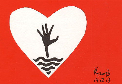 Cartoon: POSTCARD- Valentines day (medium) by Kestutis tagged sign,woman,lowe,man,road,postcard,day,valentines,kestutis
