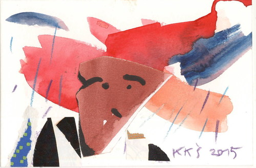 Cartoon: Rainy day (medium) by Kestutis tagged rain,day,dada,postcard,nature,art,kunst,kestutis,lithuania