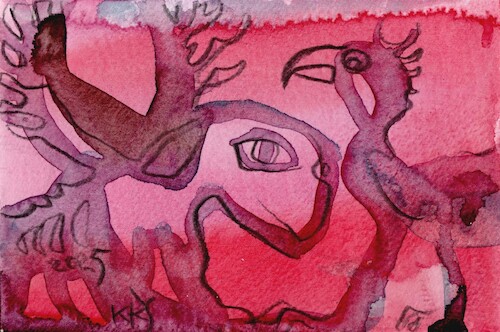 Cartoon: Refugees from YouTube (medium) by Kestutis tagged youtube,dada,kestutis,lithuania,animal,beast,postcard,art,kunst