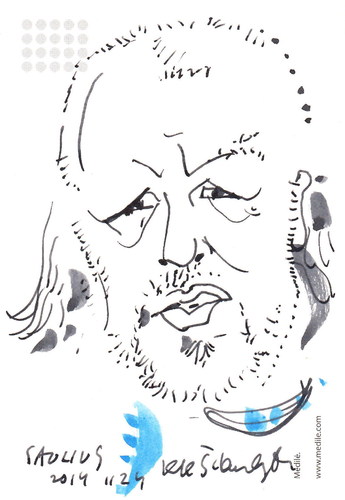 Cartoon: Saulius (medium) by Kestutis tagged art,kunst,sketch,portrait,kestutis,lithuania