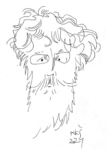 Cartoon: Self-portrait (medium) by Kestutis tagged selfportrait,kestutis,lithuania