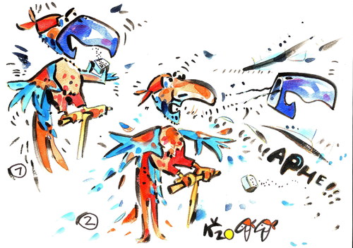 Cartoon: SNUFF (medium) by Kestutis tagged happening,snuff,parrot,adventure,pirate