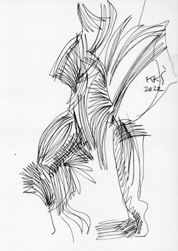 Cartoon: Step (medium) by Kestutis tagged sketch,kestutis,lithuania,art,kunst