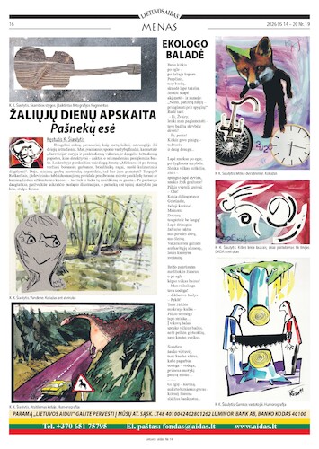 Cartoon: The Ballad of an Ecologist (medium) by Kestutis tagged newspaper,ecology,nature,causerie,kestutis,lithuania,art,kunst