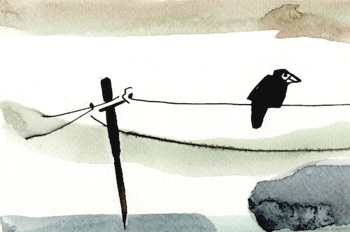 Cartoon: Travelers (medium) by Kestutis tagged dada,postcard,bird,art,kunst,kestutis,lithuania,revolution