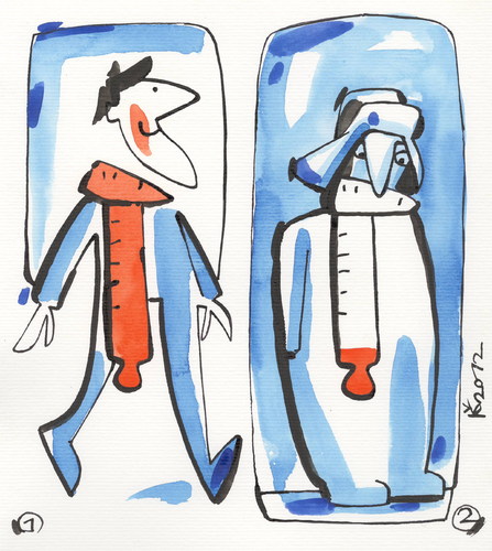 Cartoon: WINTER (medium) by Kestutis tagged december,winter,kestutis,snow,schnee,cold,thermometer,kälte,january