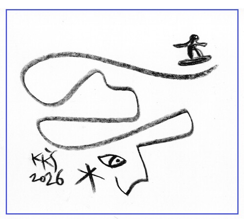 Cartoon: Winter hat (medium) by Kestutis tagged winter,hat,sports,snow,olympic,games,2026,milan,cortina,kestutis,lithuania