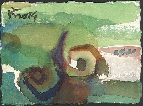 Cartoon: Communication 6 (medium) by Kestutis tagged postcard,communication,watercolor,kestutis,lithuania