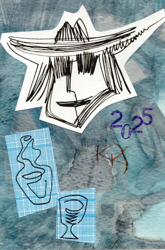 Cartoon: One line sketches (medium) by Kestutis tagged dada,postcard,art,one,line,sketch,kunst,kestutis,lithuania