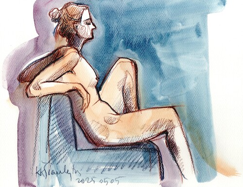 Cartoon: Painters Posers and Pencils 6 (medium) by Kestutis tagged sketch,painter,art,kunst,pencil,kestutis,lithuania
