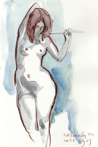 Cartoon: Quick drawings 12 (medium) by Kestutis tagged quick,drawing,nude,art,kunst,sketch,kestutis,lithuania