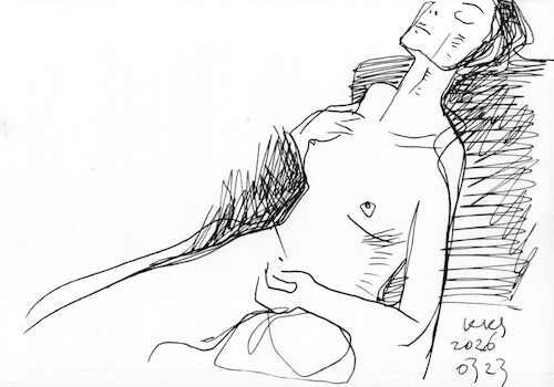 Cartoon: Quick drawings 17 (medium) by Kestutis tagged quick,drawing,nude,art,kunst,sketch,kestutis,lithuania