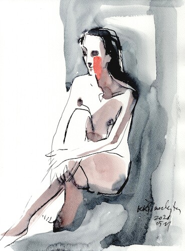Cartoon: Quick drawings 19 (medium) by Kestutis tagged quick,drawing,nude,art,kunst,sketch,kestutis,lithuania