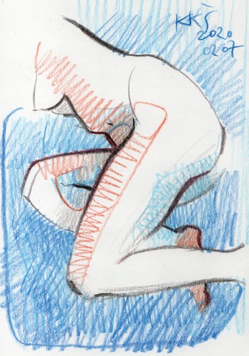 Cartoon: Sketch art. Artist and model 20 (medium) by Kestutis tagged sketch,art,artist,kunst,kestutis,lithuania
