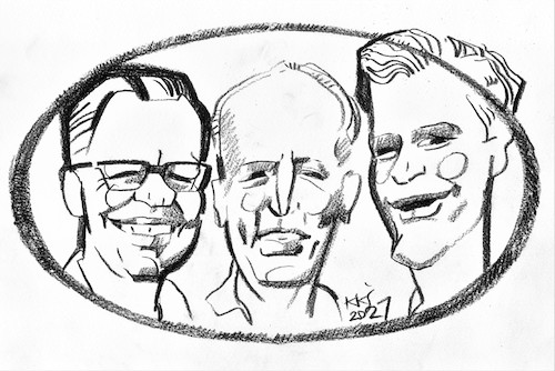 Cartoon: Three musicians (medium) by Kestutis tagged music,kestutis,lithuania