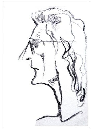 Cartoon: Vidas Dregva (medium) by Kestutis tagged sketch,artist,art,kunst,kestutis,lithuania