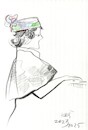 Cartoon: A performance in a museum (small) by Kestutis tagged sketch,actor,singer,kestutis,lithuania,museum,pianist