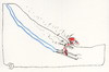 Cartoon: Alpine skiing adventures (small) by Kestutis tagged alpine,skiing,winter,sports,olympic,snow,sochi,2014,kestutis,lithuania,mountains