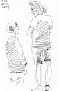 Cartoon: Artists and models. Sketches 8 (small) by Kestutis tagged sketch art kunst kestutis lithuania model