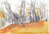 Cartoon: Autumn sketches (small) by Kestutis tagged autumn sketch nature kestutis lithuania