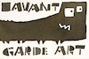 Cartoon: AVANT GARDE ART (small) by Kestutis tagged dada postcard mail art comic kestutis lithuania avantgarde