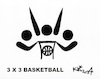 Cartoon: Basketball. Emblem project (small) by Kestutis tagged basketball smile emblem projekt kestutis lithuania olympic games paris 24