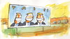 Cartoon: before and after election (small) by Kestutis tagged autumn,elections,before,after,kestutis,lithuania