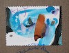 Cartoon: Bird (small) by Kestutis tagged dada postcard mail art kunst watercolor kestutis lithuania