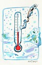 Cartoon: Cold. Climate change (small) by Kestutis tagged cold,climate,change,warm,kestutis,lithuania,nature