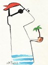 Cartoon: Desert island (small) by Kestutis tagged desert island einsame insel pirate pipe pfeife kestutis lithuania