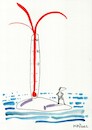 Cartoon: Desert island (small) by Kestutis tagged desert island kestutis lithuania future world thermometer climate change