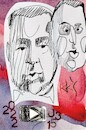 Cartoon: Dmitry Potapenko (small) by Kestutis tagged sketch,dada,postcard,youtube,kestutis,lithuania