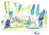 Cartoon: ECOLOGY (small) by Kestutis tagged ecology environment nature recreation relaxation angler