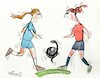 Cartoon: FIFA Womens World Cup (small) by Kestutis tagged fifa,women,energy,emotion,world,final,australia,2023,kestutis,lithuania,cup,spain,england