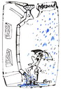 Cartoon: HAPPENING IN THE RAIN (small) by Kestutis tagged umbrella,regenschirm,rain,happening,pardon