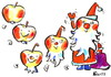 Cartoon: HAPPY NEW YEAR! (small) by Kestutis tagged happy new year santa claus apple