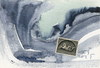 Cartoon: Wave (small) by Kestutis tagged wave,dada,postcard,kestutis,lithuania,art,kunst