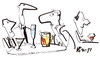 Cartoon: In a Bar (small) by Kestutis tagged society