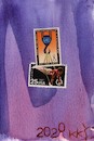 Cartoon: Mail art. Gymnastics (small) by Kestutis tagged gymnastics postcard mail art kunst kestutis lithuania