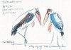 Cartoon: Marabu (small) by Kestutis tagged bird,tree,garden,kestutis,lithuania,zoologischer,vogel,baum,garten,sketch,berlin