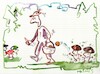 Cartoon: Mushroom basketball (small) by Kestutis tagged mushroom,forest,autumn,basketball,kestutis,lithuania,summer