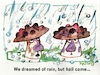 Cartoon: Mushroom summer (small) by Kestutis tagged mushroom,summer,climate,wald,rain,hail,kestutis,lithuania