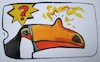 Cartoon: New toucan problem (small) by Kestutis tagged brazil,amazon,worldwide,wave,kestutis,lithuania