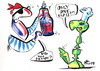 Cartoon: ONE GLASS (small) by Kestutis tagged glass pirates adventure happening cook turtle rum
