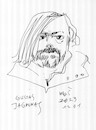 Cartoon: Painter Gustas Jagminas (small) by Kestutis tagged sketch,painter,art,kunst,kestutis,lithuania
