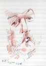 Cartoon: Saulius Kruopis (small) by Kestutis tagged sketch art kunst kestutis lithuania