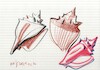 Cartoon: Seashells. Sketch Energy (small) by Kestutis tagged seashells sketch energy art kunst kestutis lithuania